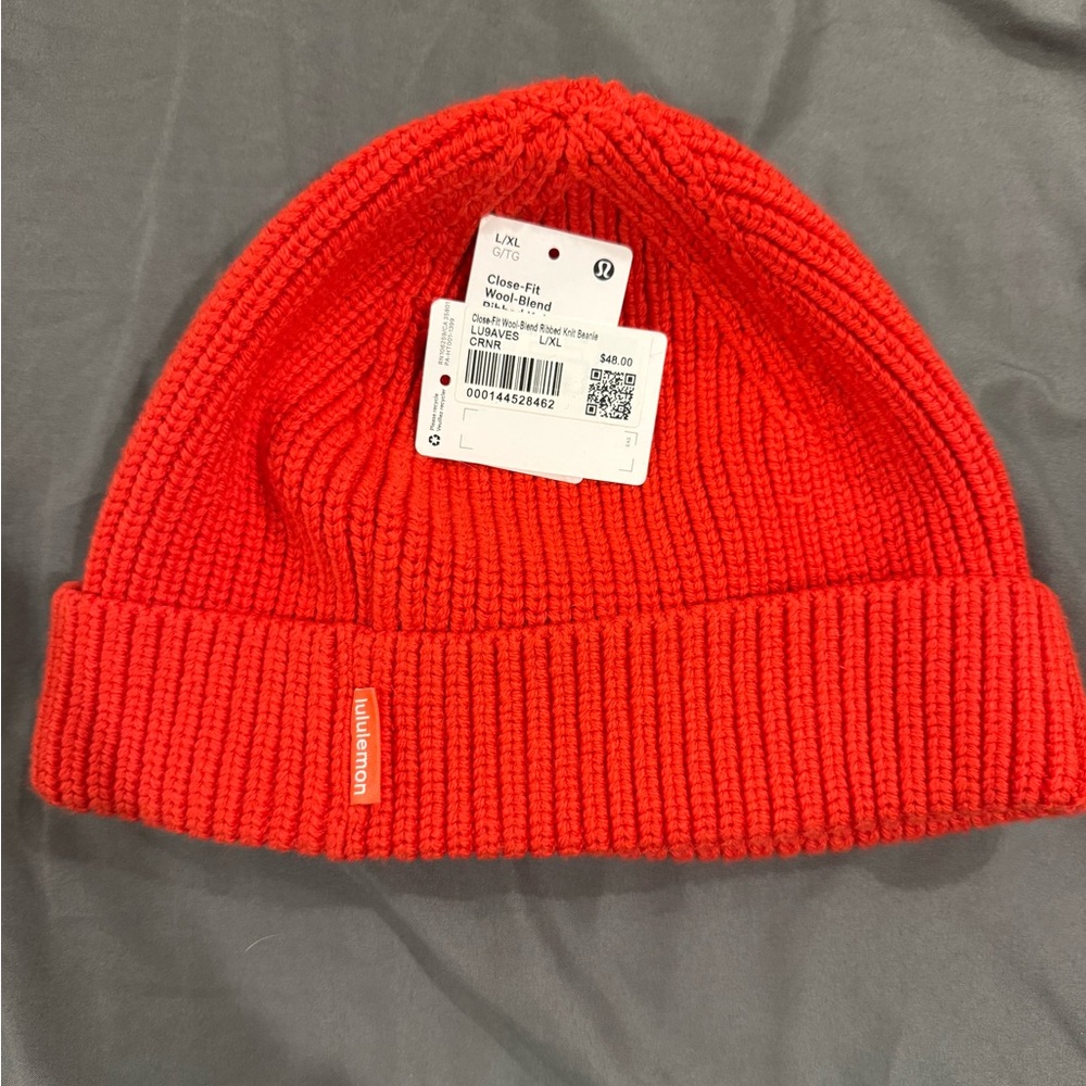 Lululemon Red Knit Beanie